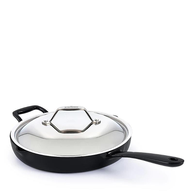 All-Clad 12 Enameled Cast Iron Skillet with Lid