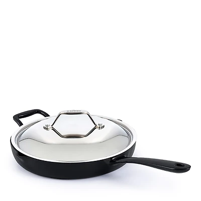 All-Clad 12 Enameled Cast Iron Skillet with Lid