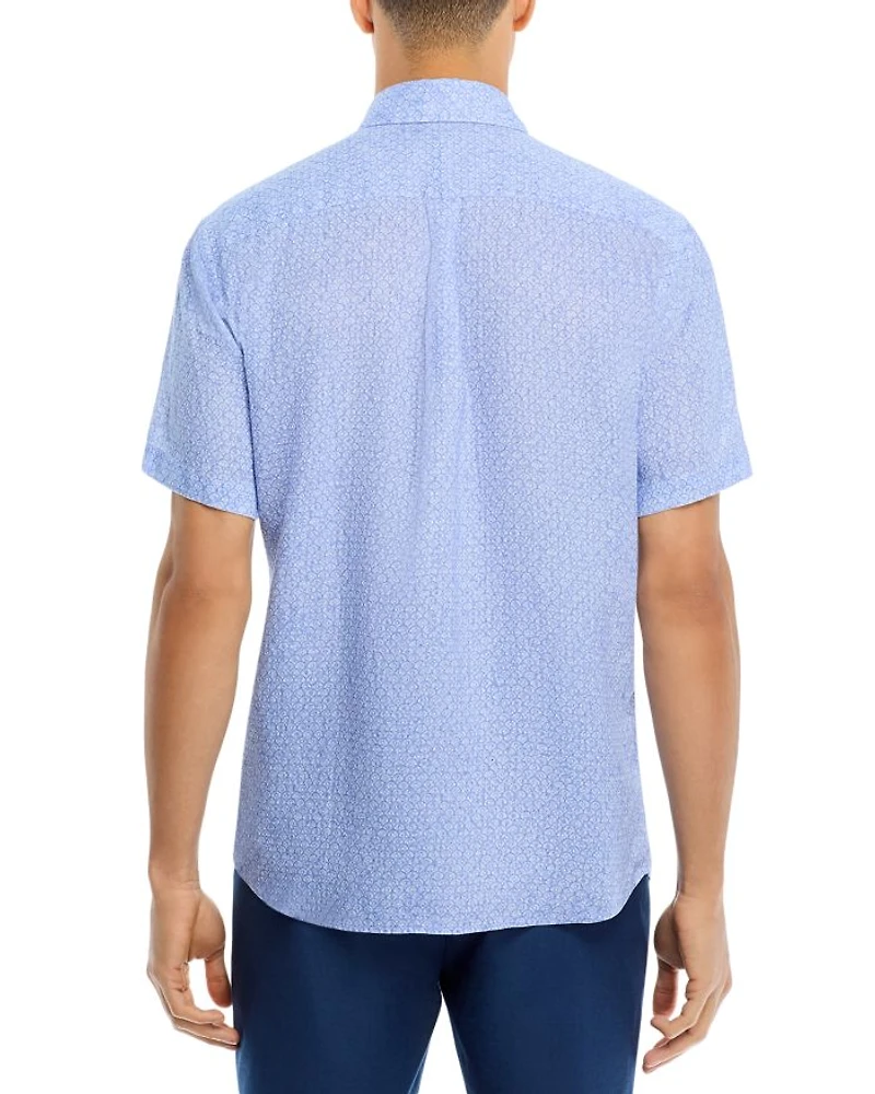 Champlain Linen Short Sleeve Button Front Shirt