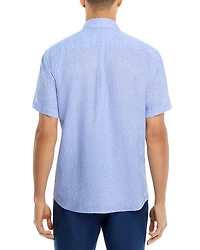Champlain Linen Short Sleeve Button Front Shirt