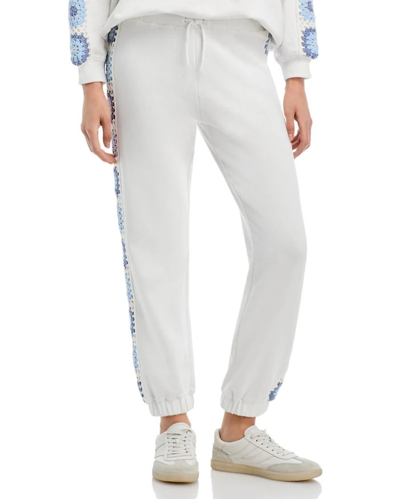 Crochet Trim Jogger Pants