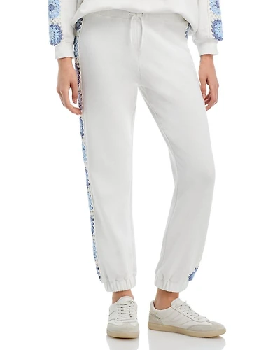 Crochet Trim Jogger Pants
