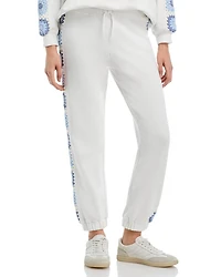 Crochet Trim Jogger Pants
