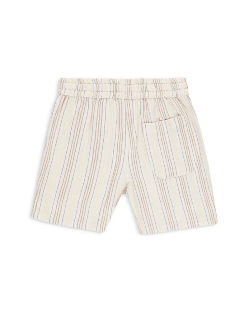 Boys' Striped Bermuda Linen Shorts - Little Kid