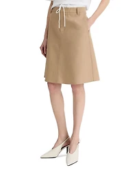Mid Rise Double Waist Skirt