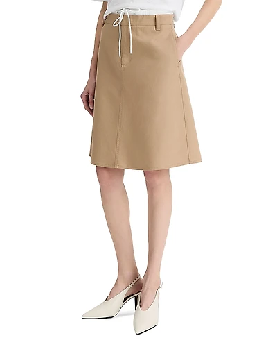 Vince Mid Rise Double Waist Skirt