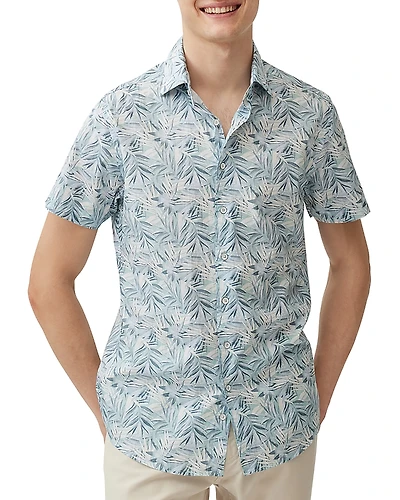 Rodd & Gunn Gale Street Palm Print Button Shirt