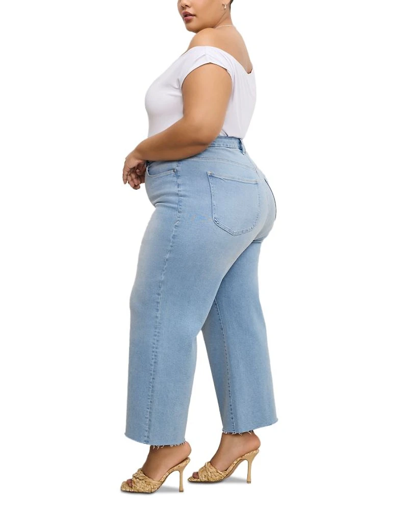 Palazzo High Rise Light Compression Jeans Indigo862