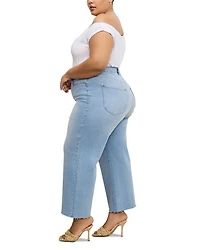 Palazzo High Rise Light Compression Jeans Indigo862