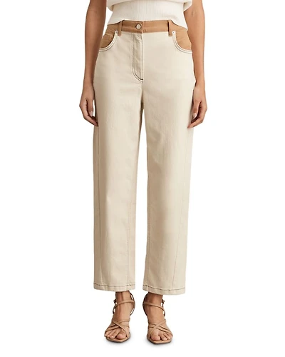 Maddie Twisted Seam Jeans Ecru