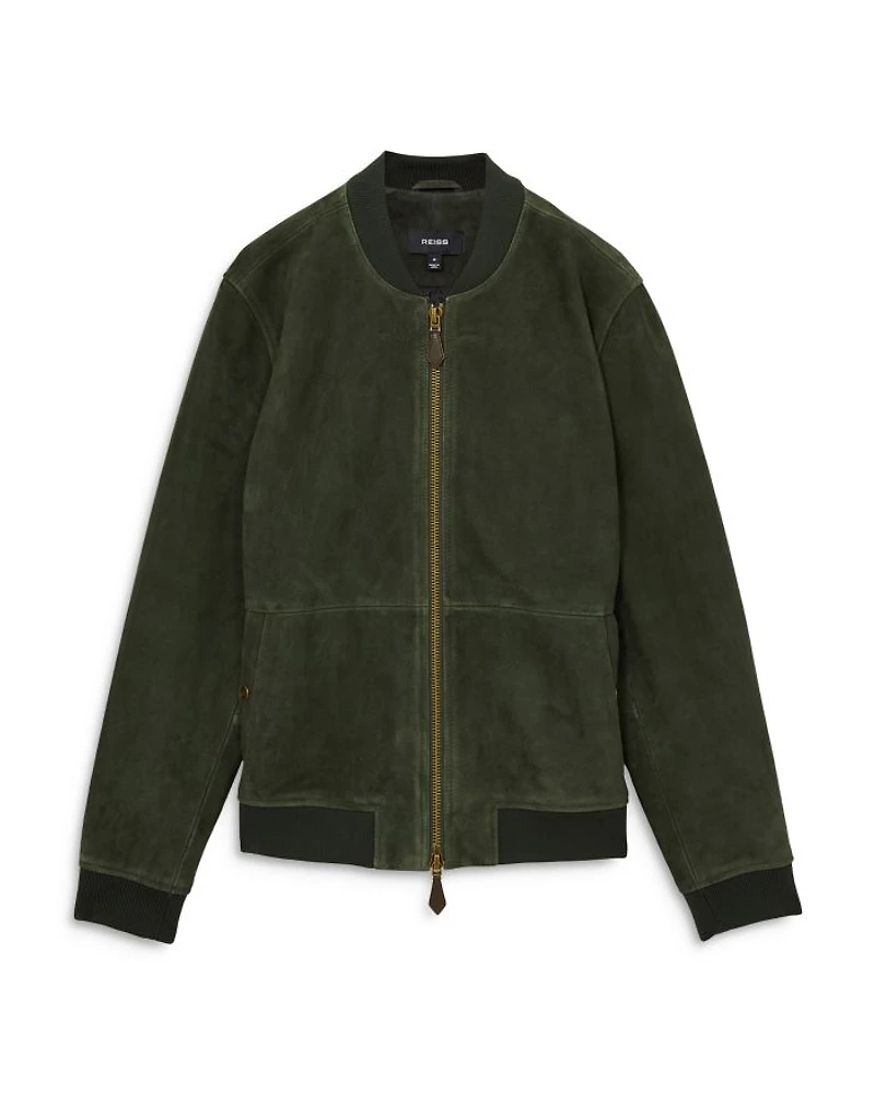 Suede Bomber Jacket