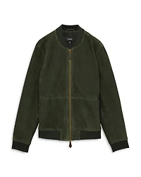 Suede Bomber Jacket