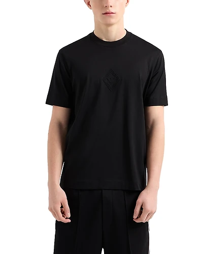 Emporio Armani Embossed Eagle Logo Cotton Tee
