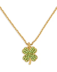 Pavé Clover Pendant Necklace, 16"-19"