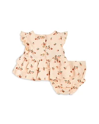 Girls' Agrumes Print Ribbed Top & Bloomer Set - Baby
