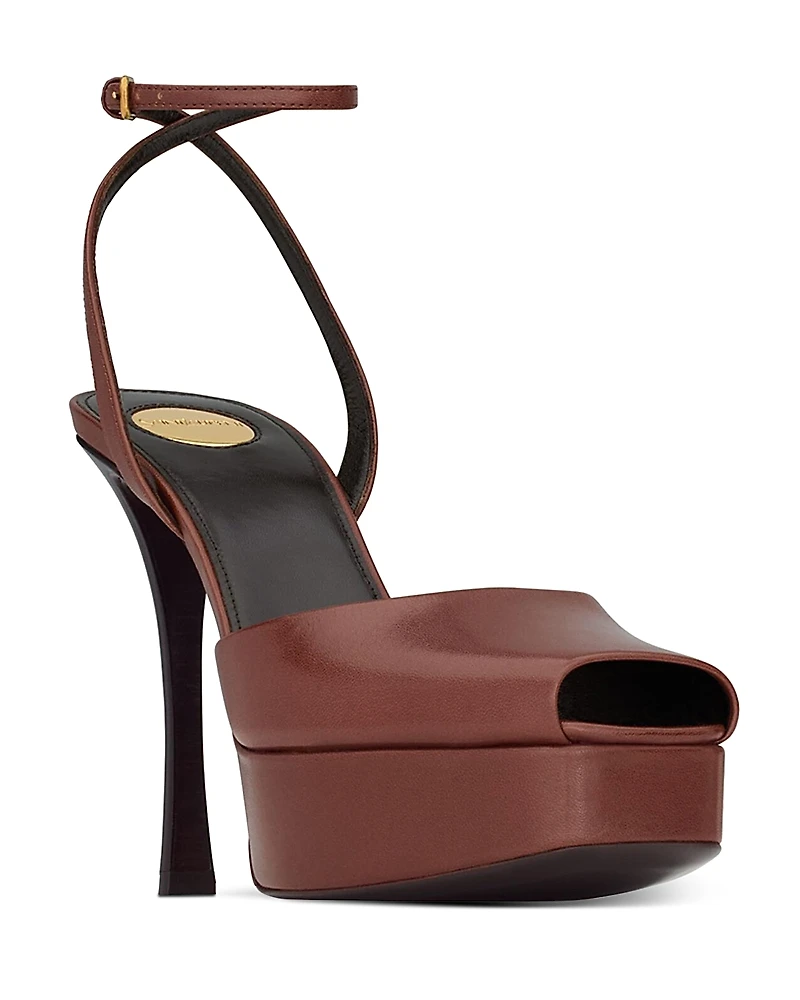 Saint Laurent Women's La Scandale Platform Sandals