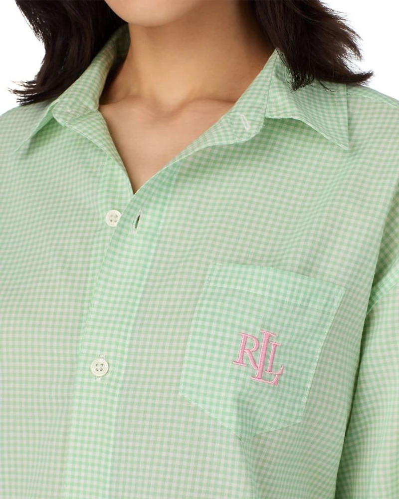 Long Sleeve Rolled Tab His Sleepshirt