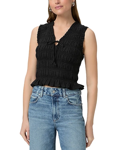 Paige Devi Smocked Top