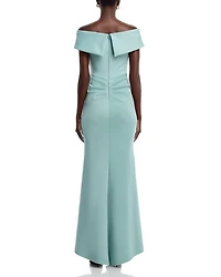 Off The Shoulder Scuba Dress - Exclusive