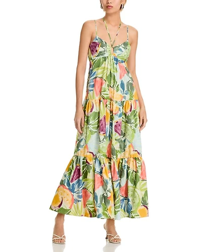 Printed Tiered Maxi Dress - Exclusive