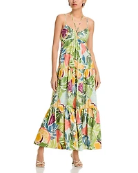 Printed Tiered Maxi Dress