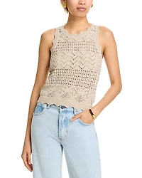 Aqua Crocheted Tank Top - Exclusive