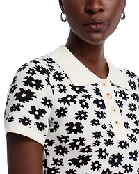 Floral Print Polo Shirt