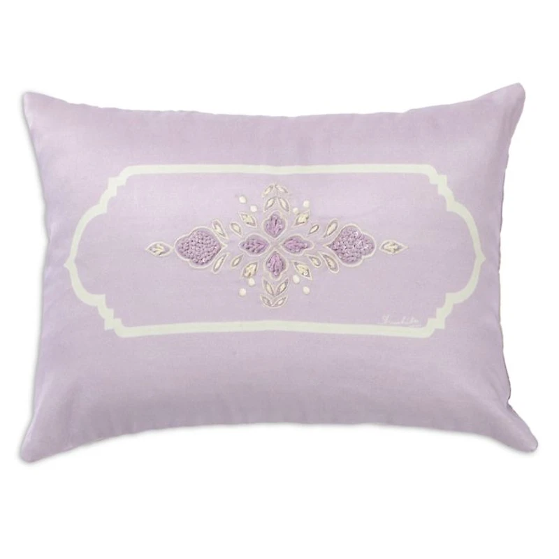 Amethyst Embroidered Accent Cushion, 13" x 20"