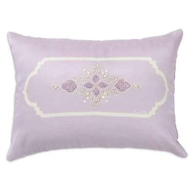 Amethyst Embroidered Accent Cushion, 13" x 20"