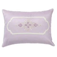 Amethyst Embroidered Accent Cushion, 13" x 20"