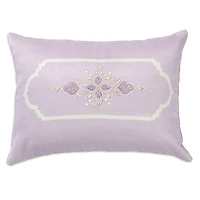 vVyom Amethyst Embroidered Accent Cushion, 13 x 20