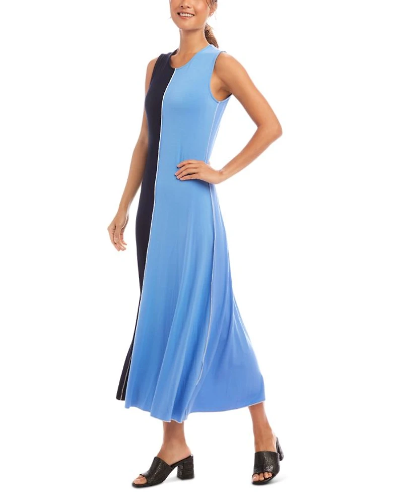 Color Blocked Midi Dress