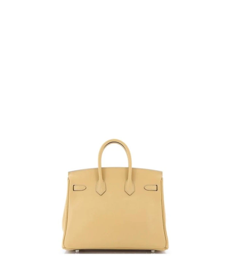 Birkin 25 Handbag Light Swift with Palladium Hardware