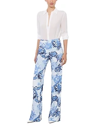 Teeny Printed Bootcut Pants