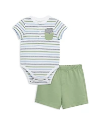 Little Me Boys' Elephant Bodysuit & Shorts Set - Baby