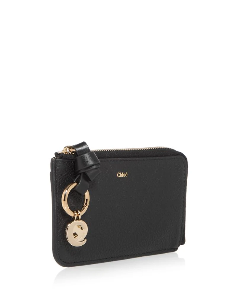 Alphabet Small Leather Zip Wallet