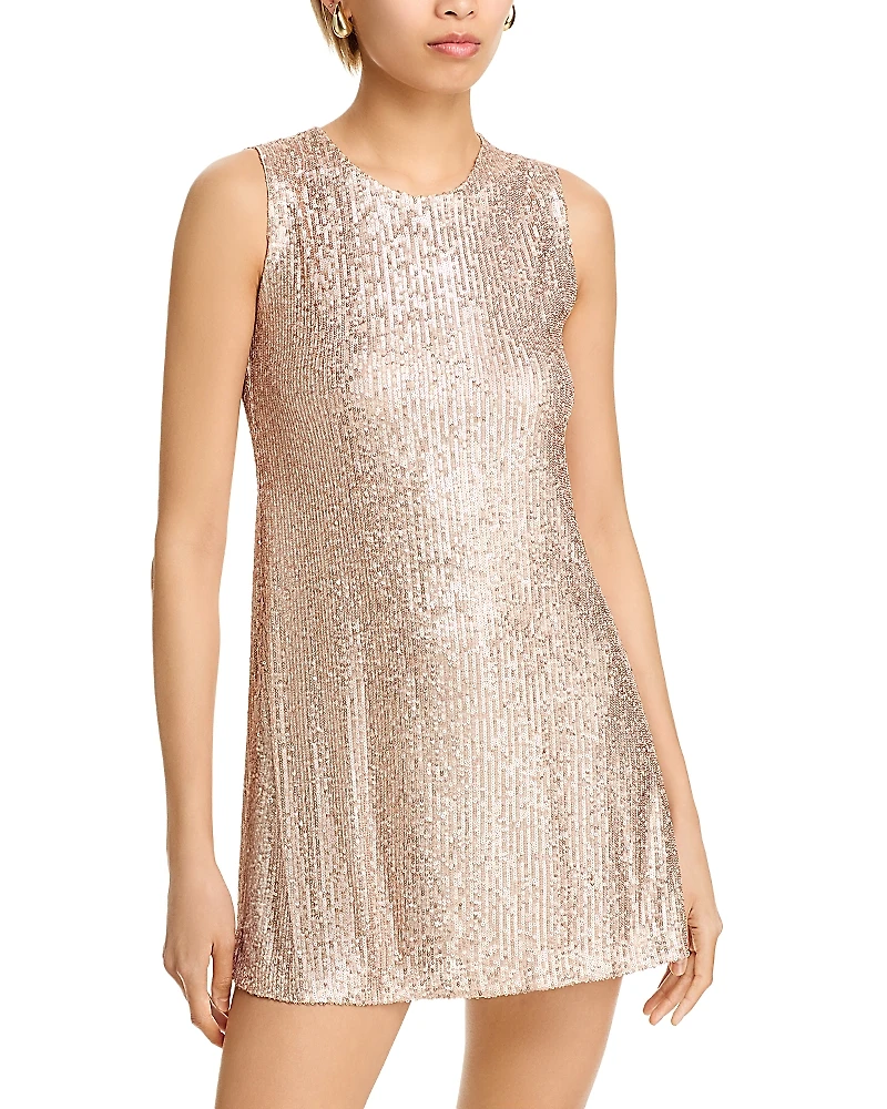 Norma Kamali Sleeveless Mini Swing Dress