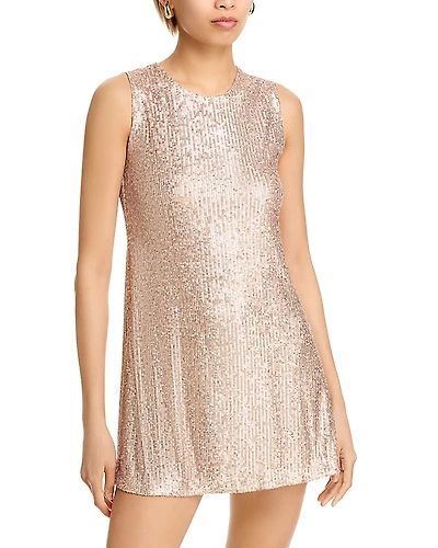 Norma Kamali Sleeveless Mini Swing Dress