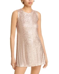 Norma Kamali Sleeveless Mini Swing Dress