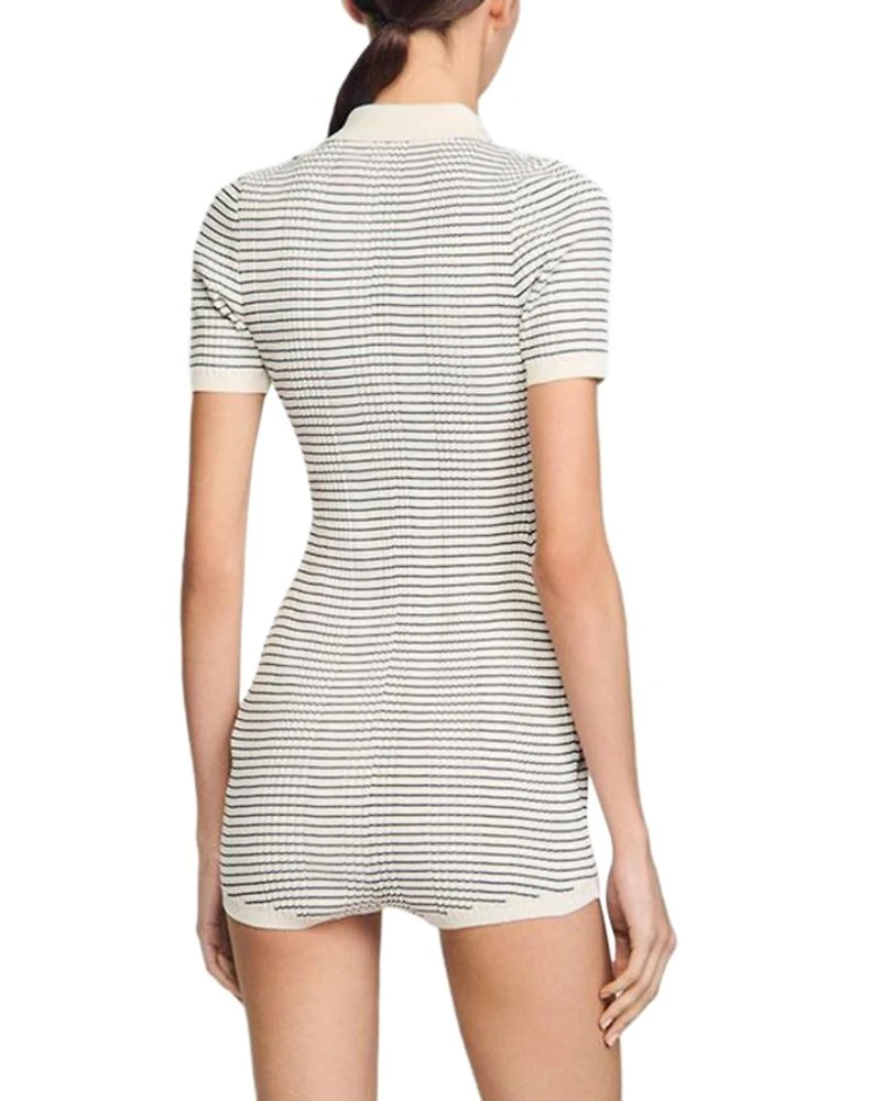 Stripe Knit Romper
