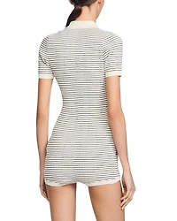 Stripe Knit Romper