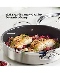 ProBond® Forged 10-Piece Professional Clad Stainless Steel Cookware Set with TITUM® Nonstick