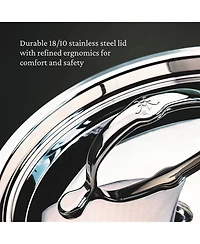 ProBond® Forged 10-Piece Professional Clad Stainless Steel Cookware Set with TITUM® Nonstick