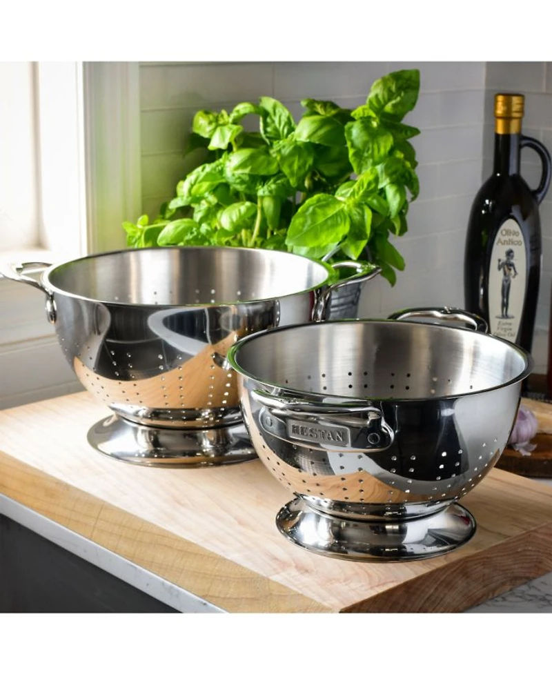 Provisions 2-Piece Stainless Steel Colander Set (3-Qt. & 5-Qt.)