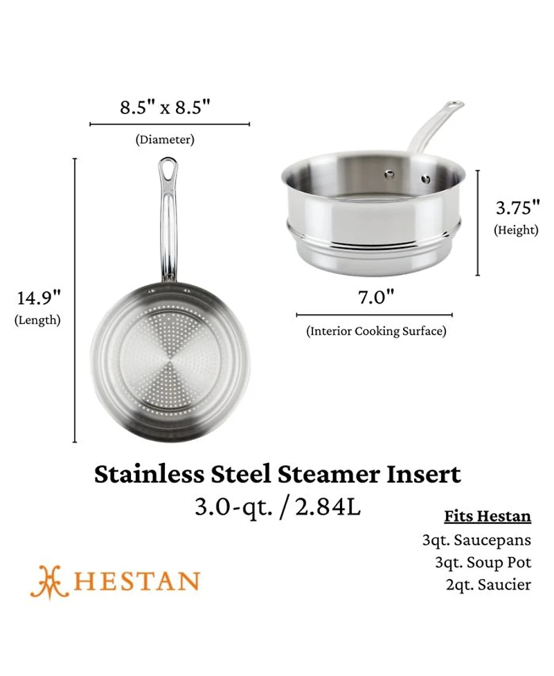 Provisions 3-Quart Stainless Steel Steamer Insert