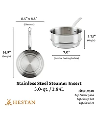 Provisions 3-Quart Stainless Steel Steamer Insert