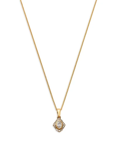 Diamond Pendant Necklace in 14K Yellow Gold, 0.25 tcw