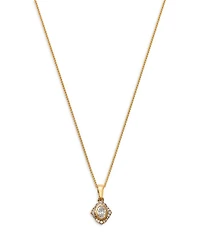 Diamond Pendant Necklace in 14K Yellow Gold, 0.25 tcw