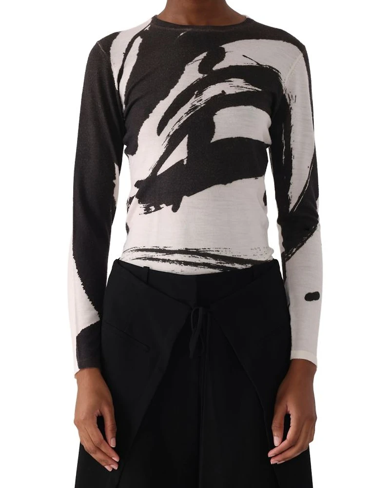 Long Sleeve Artwork Sweater