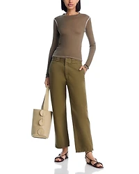 Semi Sheer Cotton Tee